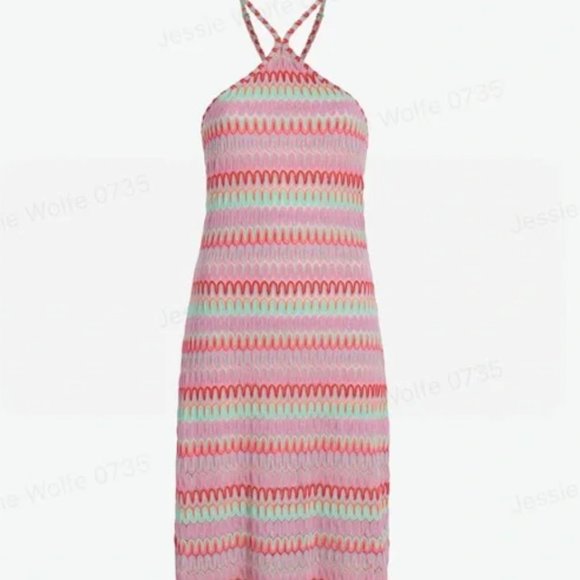 NWT Hill House The Leah Dress - Sunset Raschel Knit Size M - Picture 3 of 5